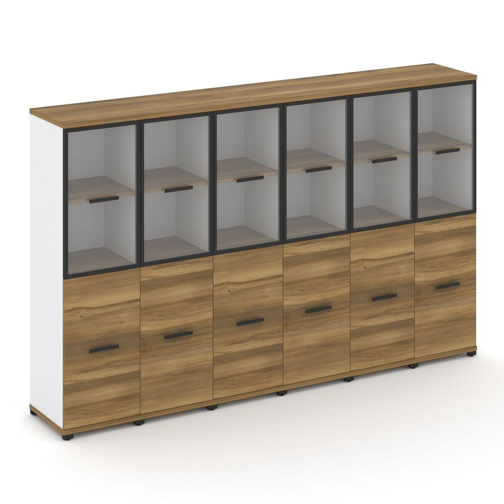 Шкаф шесть узких секций, 4 ниши