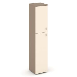 Шкаф высокий узкий левый (1 средний фасад ЛДСП+1 низкий ЛДСП)