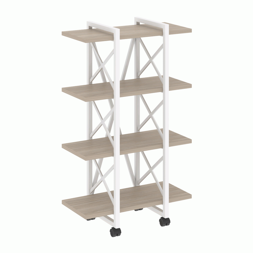 Стеллаж на колесных опорах-4 полки