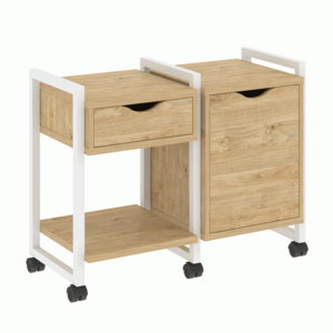 Тумба на колесных опорах наборная. Вариант №3