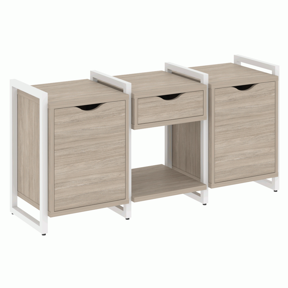 Тумба на регулируемых опорах наборная. Вариант №7