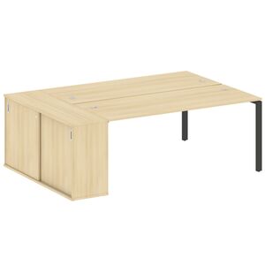 Рабочая станция с опорным шкафом-купе