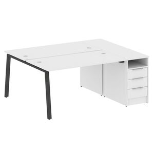 Рабочая станция на А-образном м/к с опорной тумбой