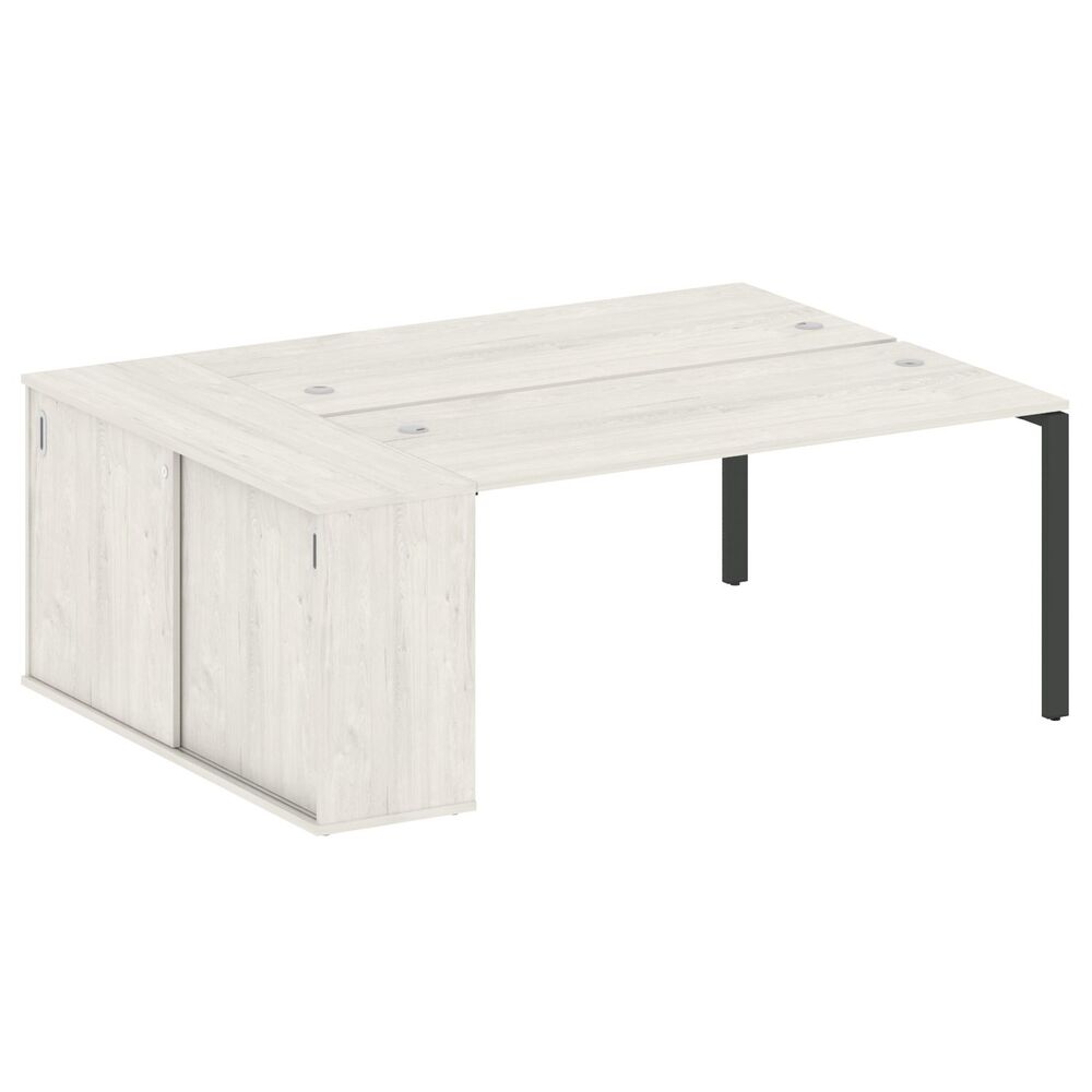 Рабочая станция с опорным шкафом-купе