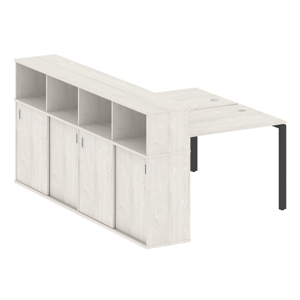 Рабочая станция с опорным шкафом-купе