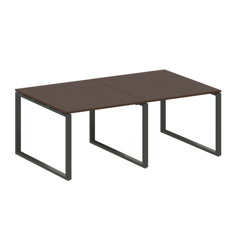 Переговорный стол (2 столешницы) на О-образном м/к