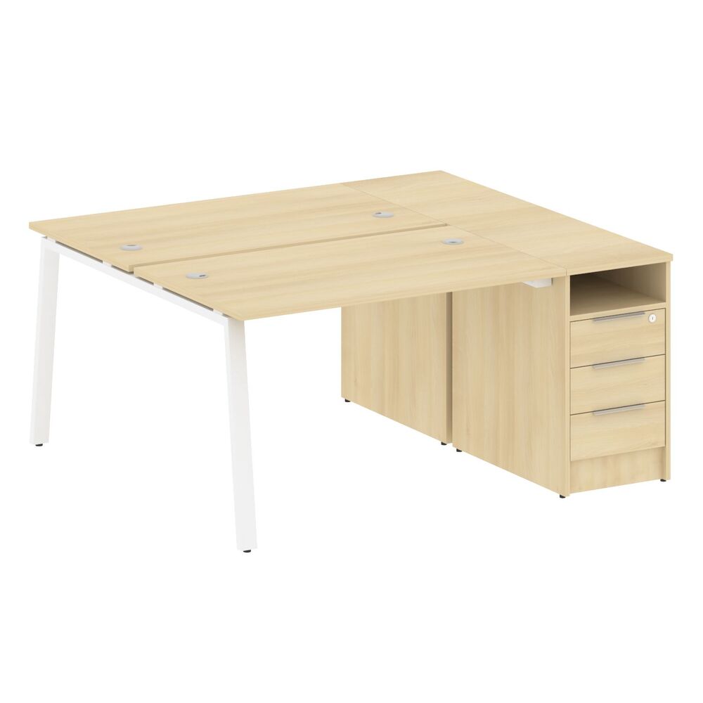 Рабочая станция на А-образном м/к с опорной тумбой