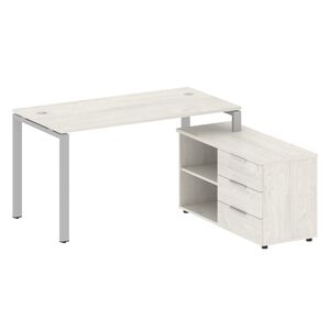 Рабочая станция с опорной тумбой правая