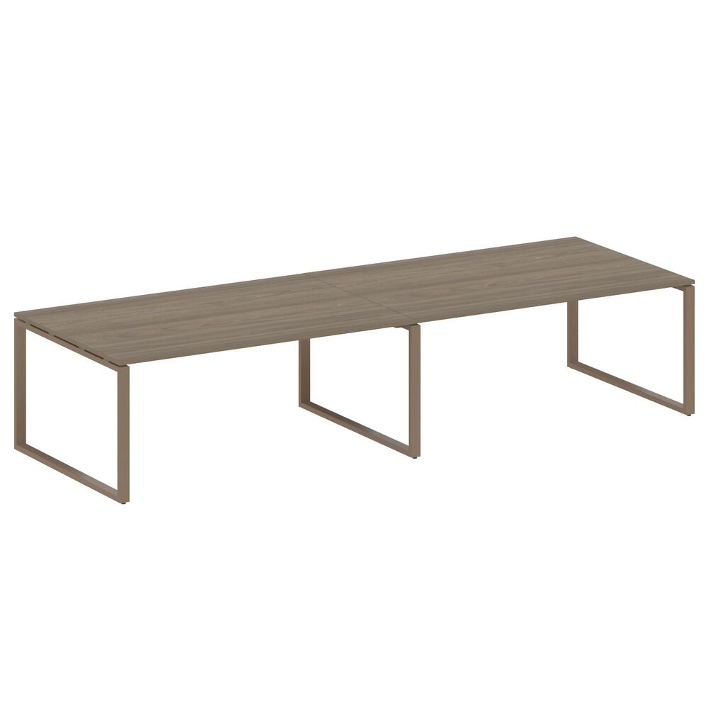 Переговорный стол (2 столешницы) на О-образном м/к