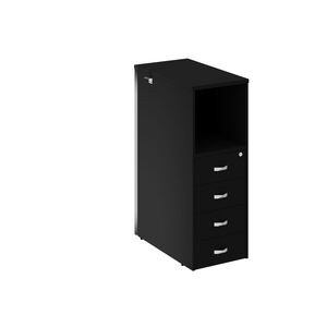 Onix Тумба с подсветкой 4 ящика проходная, средняя