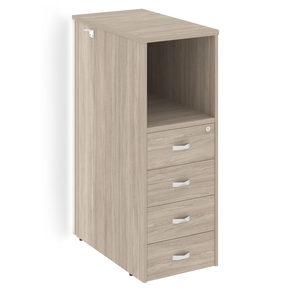 Onix Тумба с подсветкой 4 ящика проходная, средняя