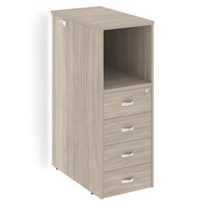 Onix Тумба с подсветкой 4 ящика проходная, средняя