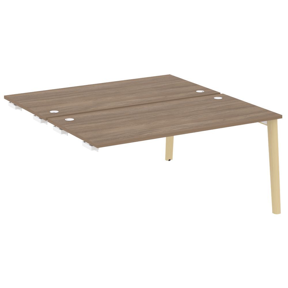 Стол-приставка двойной к опорным элементам (опоры - массив дерева)