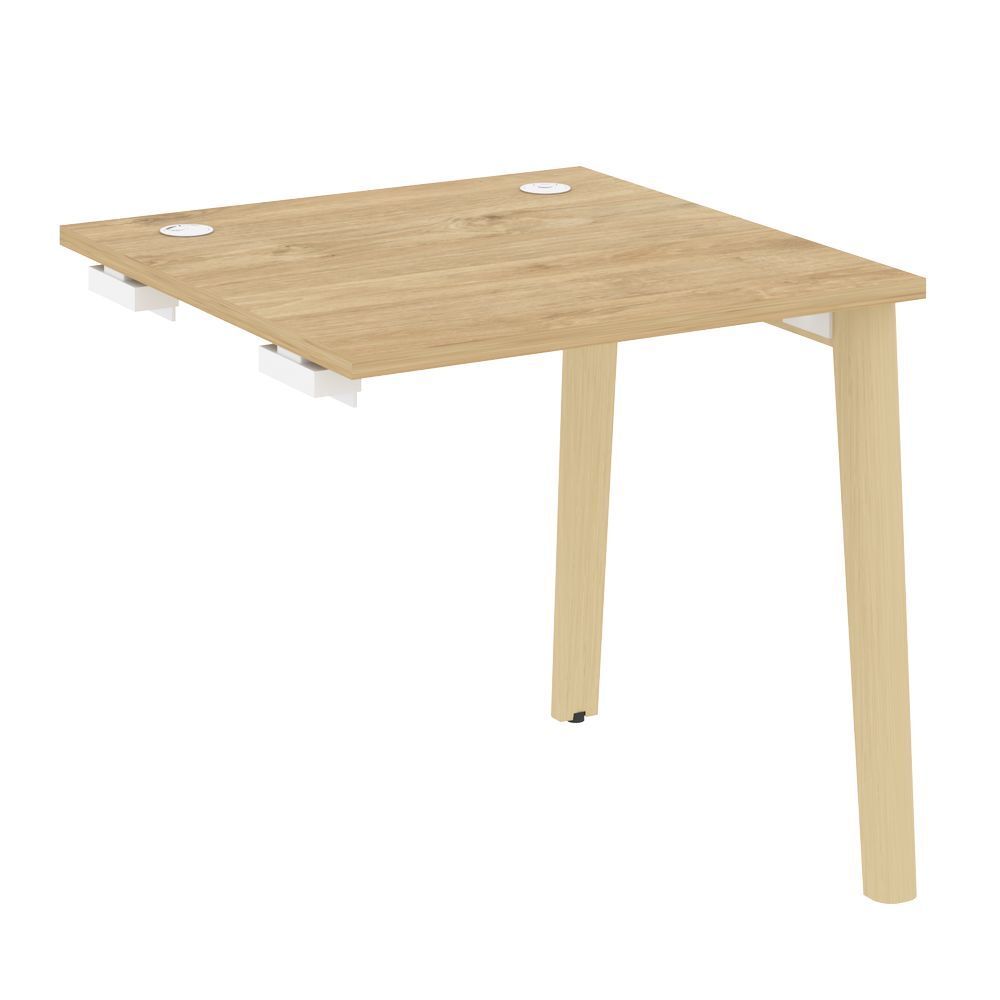 Стол-приставка к опорным элементам (опоры - массив дерева)