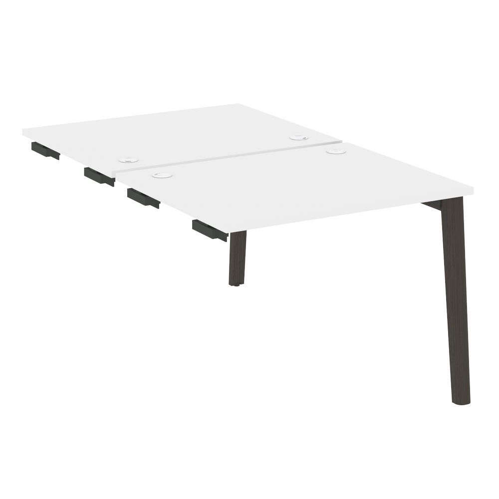 Стол-приставка двойной к опорным элементам (опоры - массив дерева)