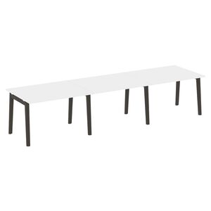 Стол переговорный (3 столешницы) (опоры - массив дерева)