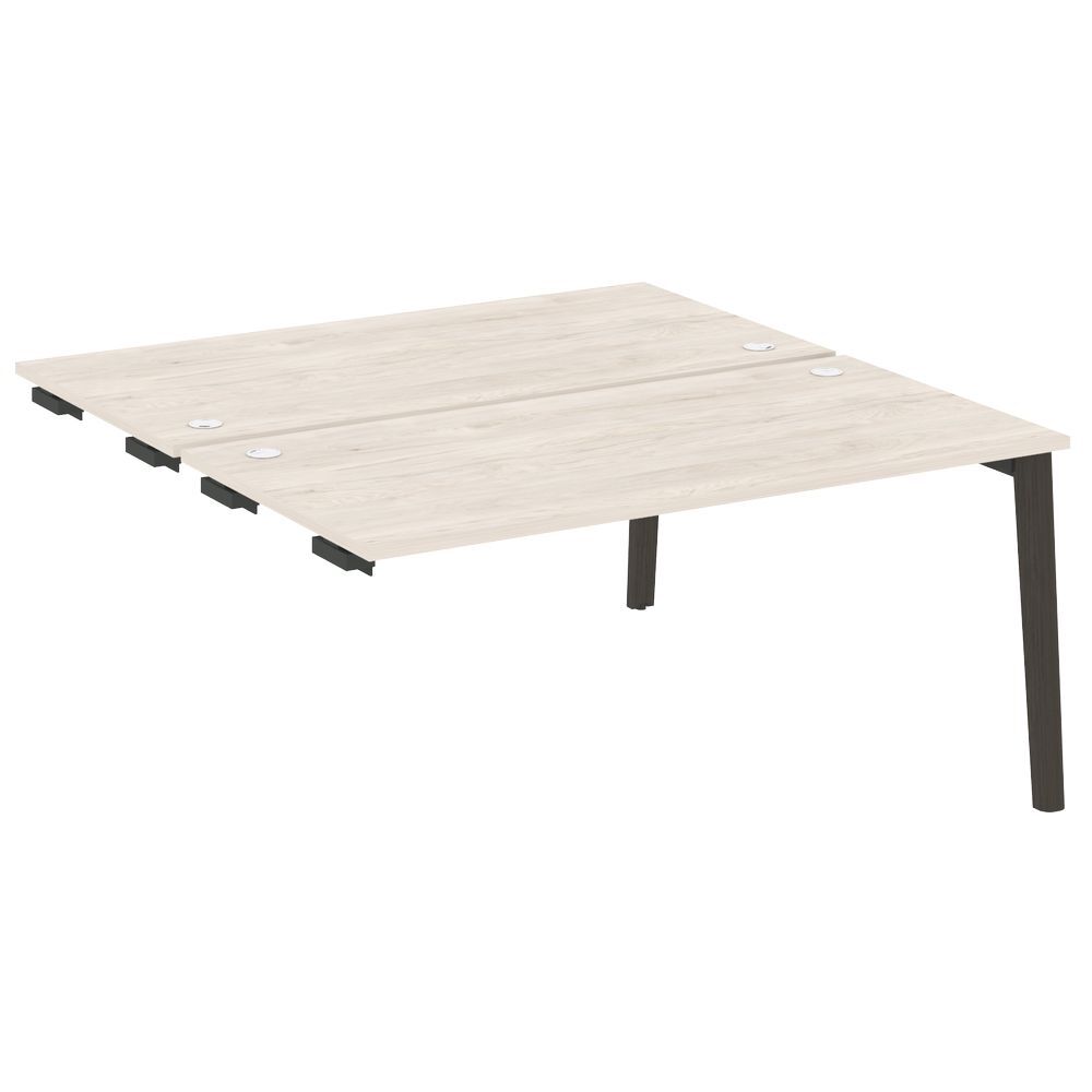 Стол-приставка двойной к опорным элементам (опоры - массив дерева)