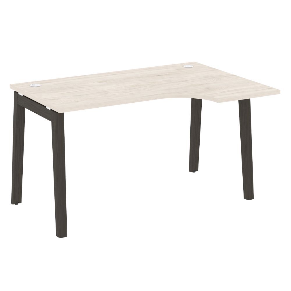 Стол эргономичный правый (опоры - массив дерева)