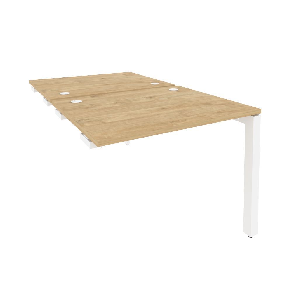 Стол-приставка двойной на П-образном м/к к опорным элем.