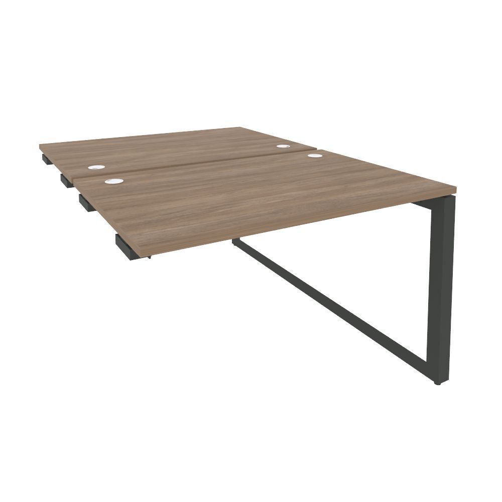 Стол-приставка двойной на О-образном м/к к опорным элементам