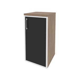 Шкаф низкий узкий правый (стекло черное)