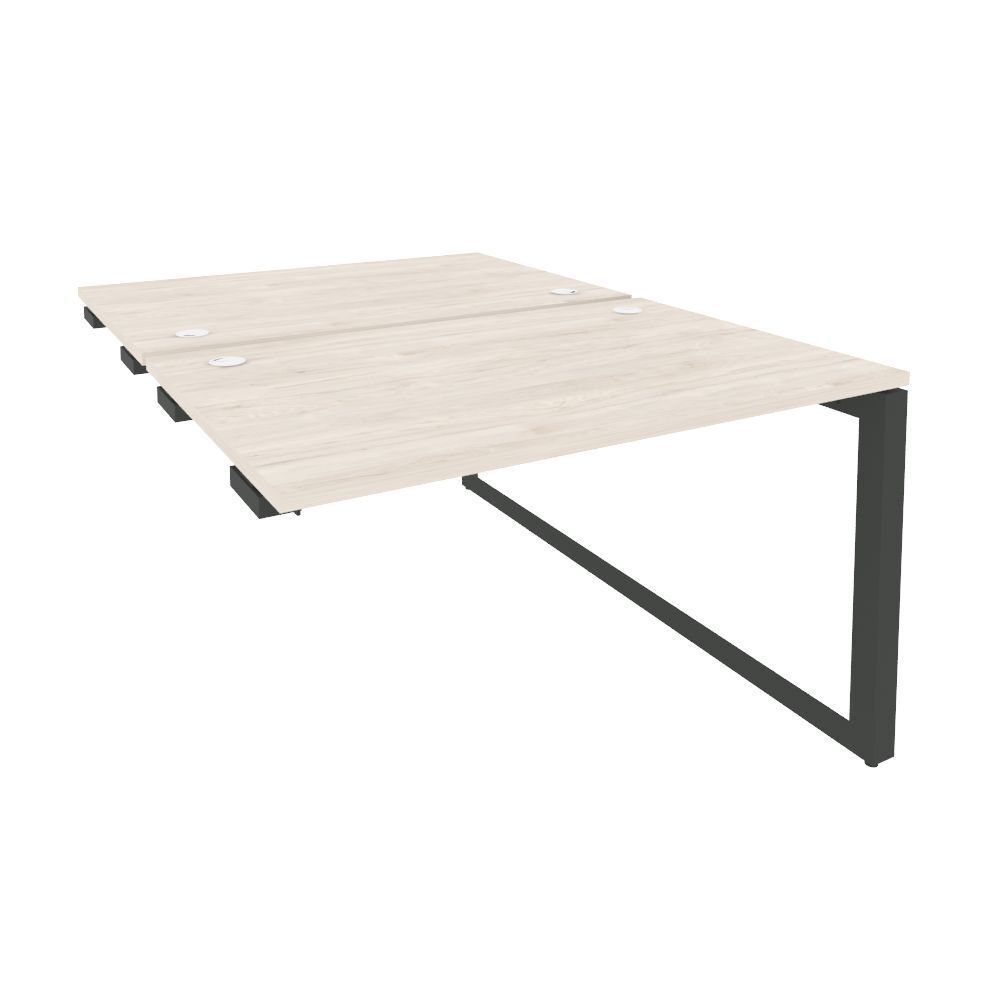 Стол-приставка двойной на О-образном м/к к опорным элементам