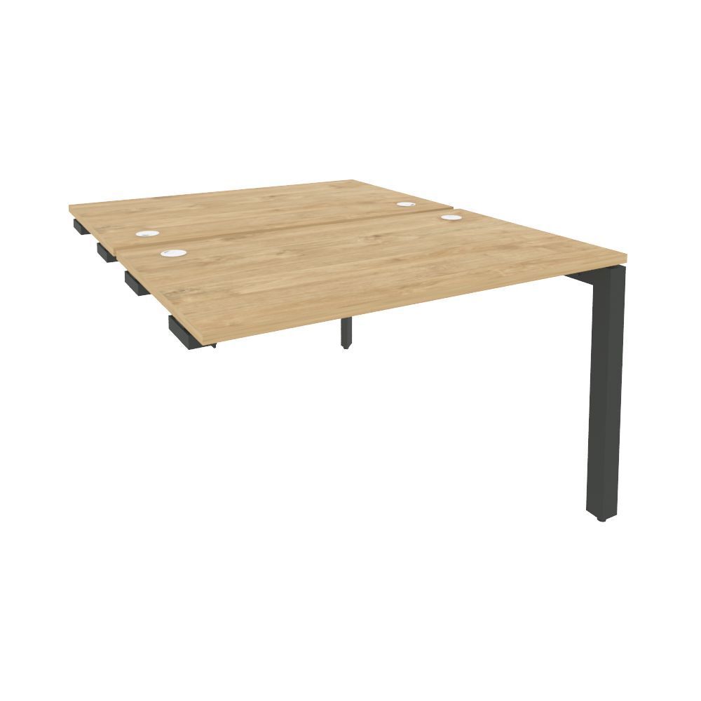 Стол-приставка двойной на П-образном м/к к опорным элем.