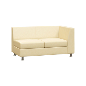 Секция с подлокотником двухместная левая