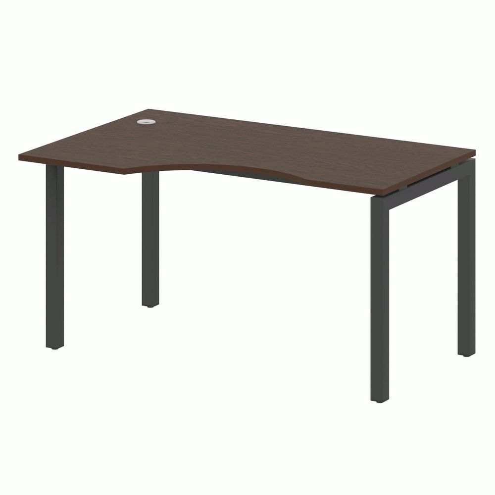 Стол криволинейный левый на П-образном м/к