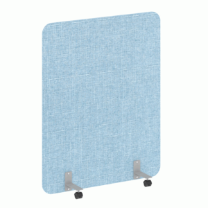 Перегородка на металлических опорах, на роликах