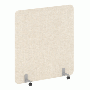 Перегородка на металлических опорах, на роликах