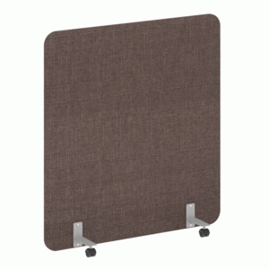 Перегородка на металлических опорах, на роликах