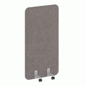 Перегородка на металлических опорах, на роликах