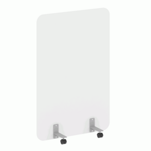 Перегородка на металлических опорах, на роликах