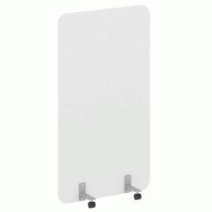 Перегородка на металлических опорах, на роликах