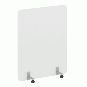 Перегородка на металлических опорах, на роликах