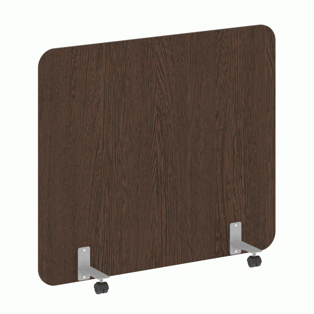 Перегородка на металлических опорах, на роликах