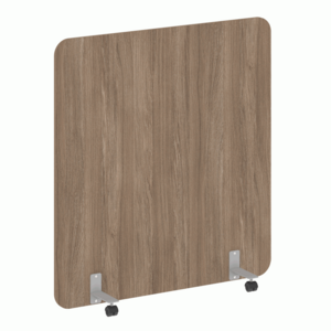 Перегородка на металлических опорах, на роликах