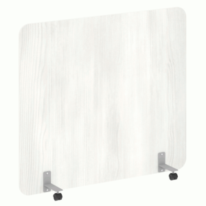 Перегородка на металлических опорах, на роликах