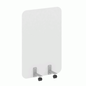 Перегородка на металлических опорах, на роликах