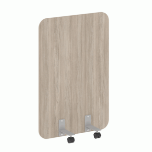 Перегородка на металлических опорах, на роликах