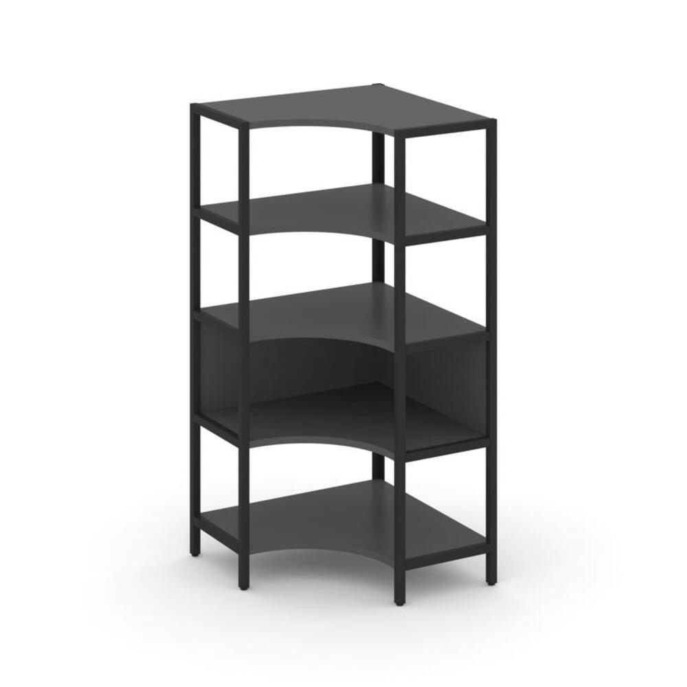 Односекционный угловой стеллаж четырехярусный