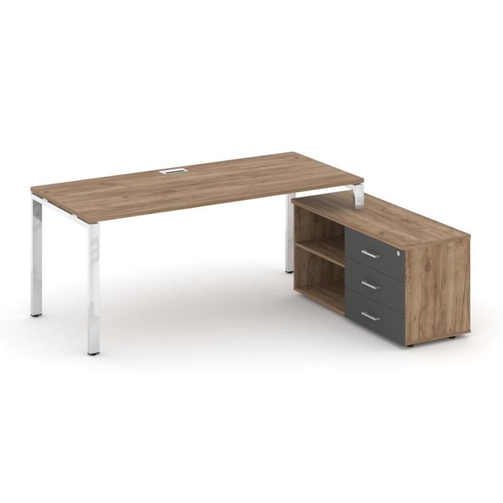 Style Project Direct Lux Стол письменный с греденцией правой