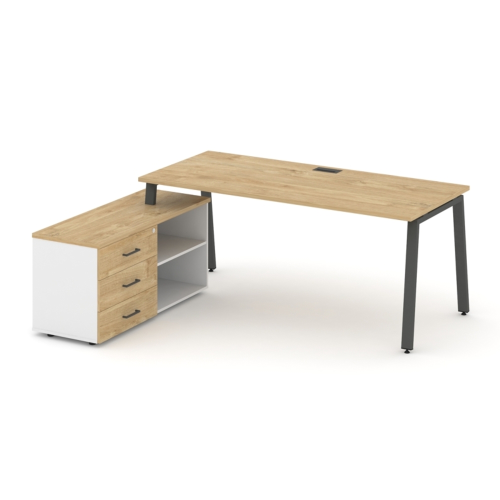 Style Project Direct Стол письменный с греденцией левой