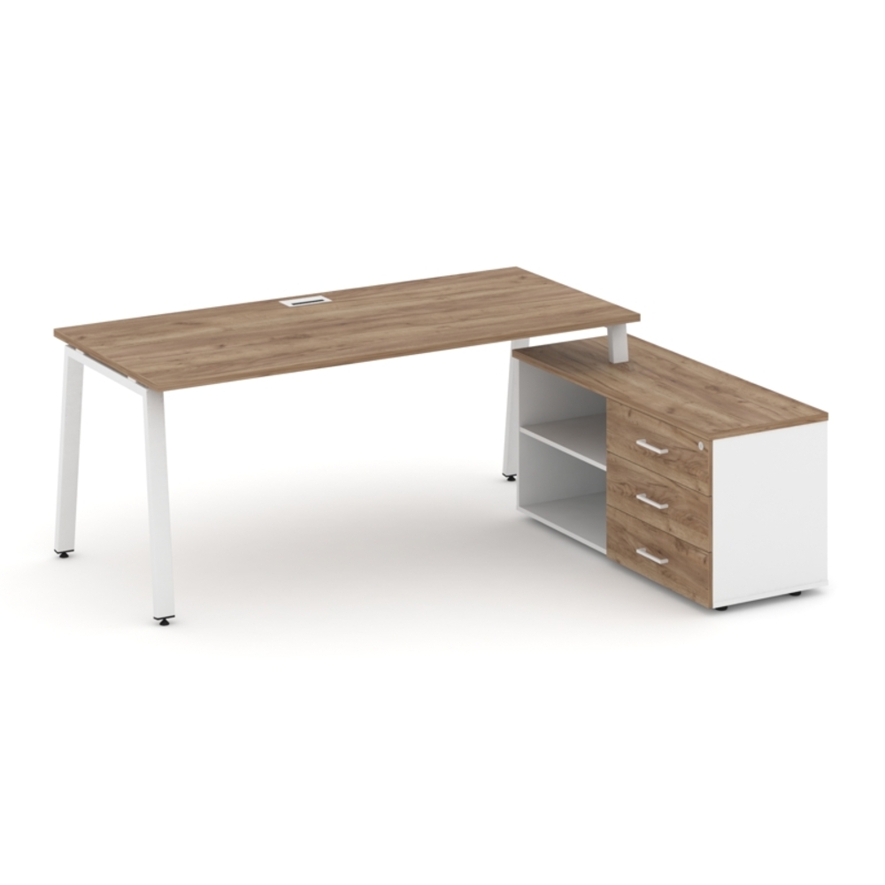 Style Project Direct Стол письменный с греденцией правой