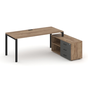 Style Project Direct Стол письменный с греденцией правой