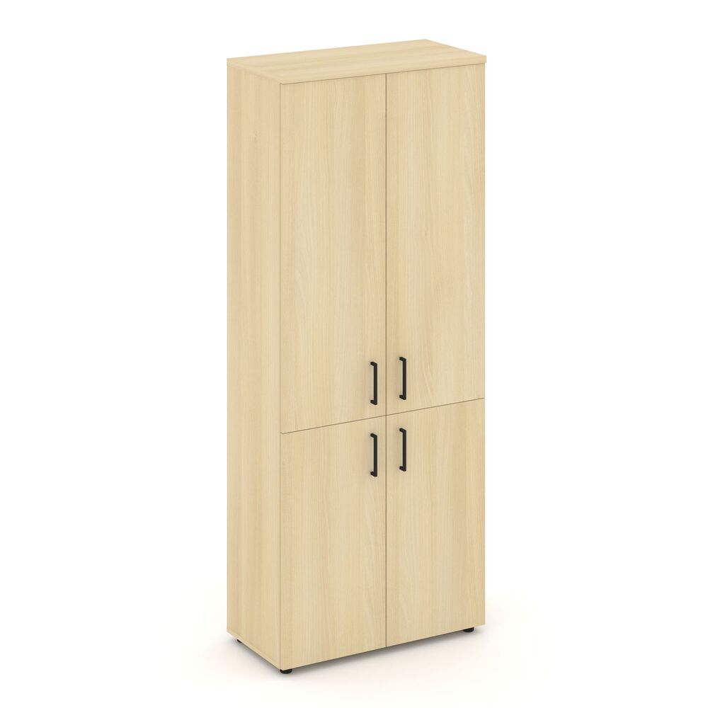 Шкаф высокий широкий (2 низких фасада ЛДСП + 2 средних фасада ЛДСП)