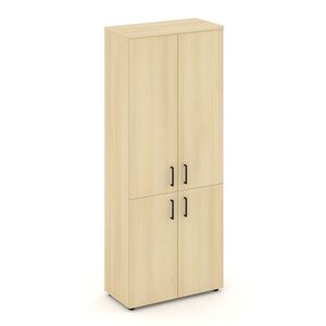 Шкаф высокий широкий (2 низких фасада ЛДСП + 2 средних фасада ЛДСП)