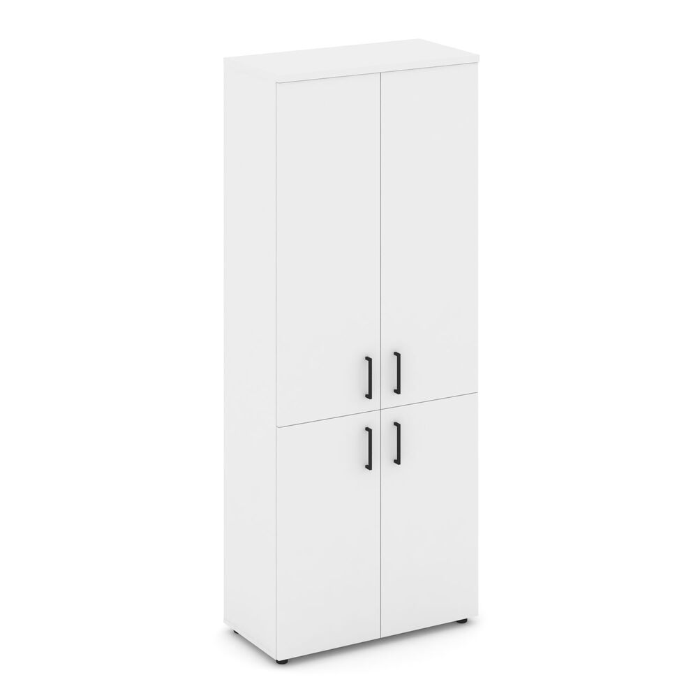 Шкаф высокий широкий (2 низких фасада ЛДСП + 2 средних фасада ЛДСП)