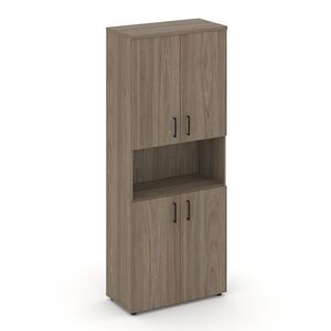 Шкаф высокий широкий (4 низких фасада ЛДСП)